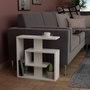 Hanah Home Saly - Mesa auxiliar blanca